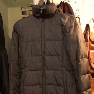 Women’s Benetton long puffer coat with hood